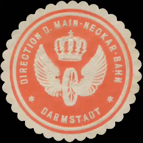 Direction der Main-Neckar-Bahn in Darmstadt