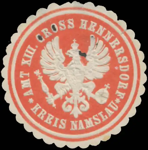 Amt XIII. Gross Hennersdorf Kreis Namslau (Schlesien)