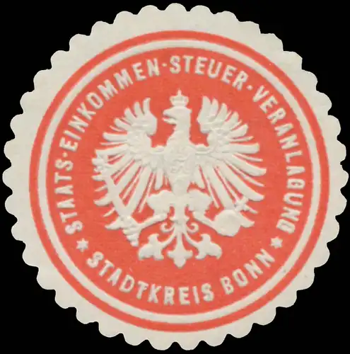 Staats-Einkommen-Steuer-Veranlagung Stadtkreis Bonn
