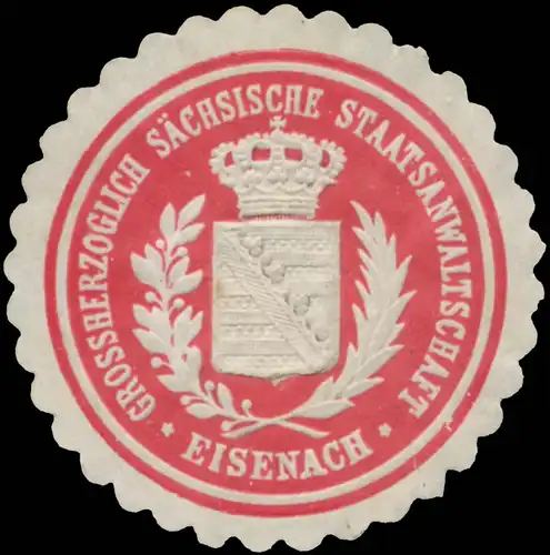 Grossh. SÃ¤chsische Staatsanwaltschaft Eisenach