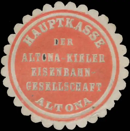Hauptkasse der Altona-Kieler Eisenbahn Gesellschaft