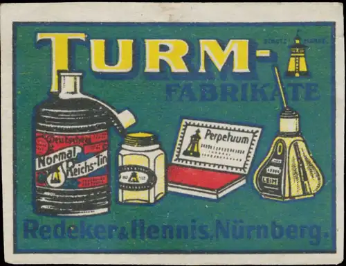 Turm-Fabrikate Tinte