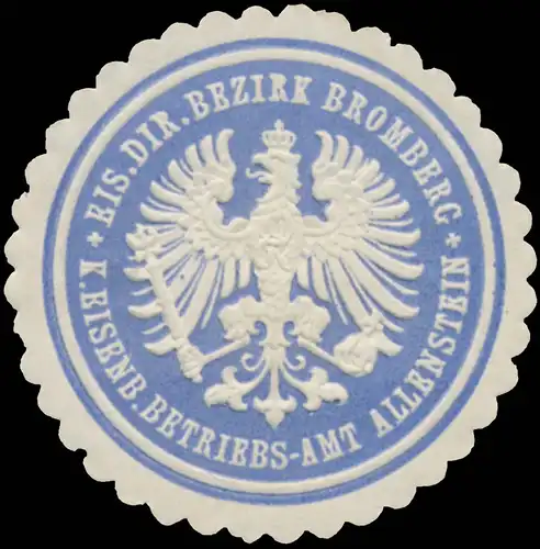 K. Eisenbahn Betriebsamt Allenstein