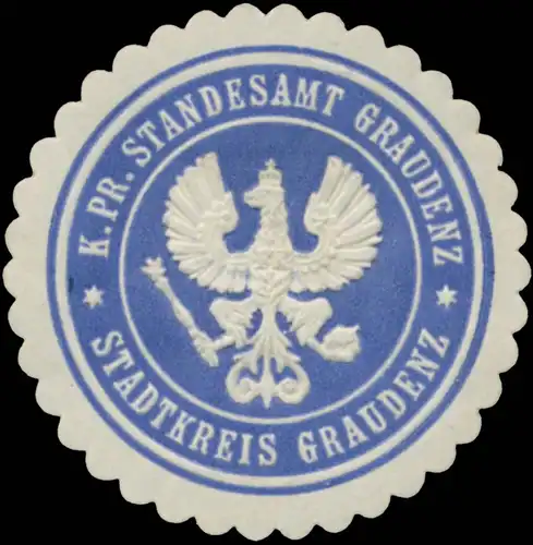 K.Pr. Standesamt Graudenz