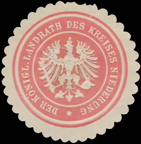 Der K. Landrath des Kreises Niederung