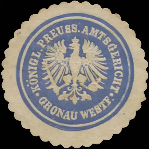 K.Pr. Amtsgericht Gronau Westfalen