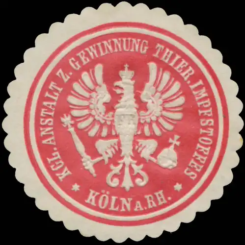 K. Anstalt zur Gewinnung Thier. Impfstoffe