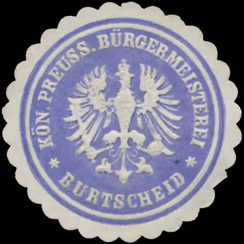 K.Pr. BÃ¼rgermeisterei Burtscheid