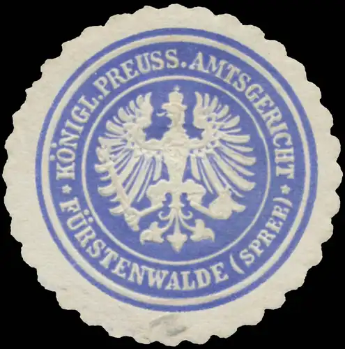K.Pr. Amtsgericht FÃ¼rstenwalde (Spree)