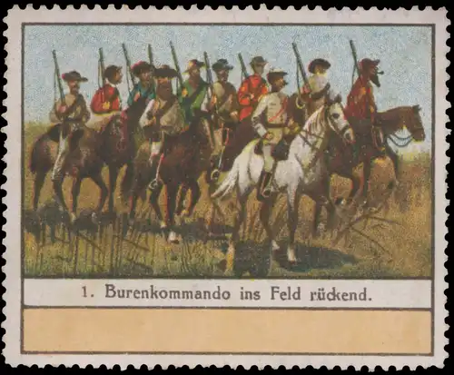 1. Burenkommando ins Feld rÃ¼ckend