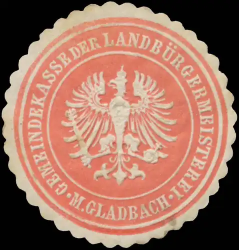 Gemeindekasse der LandbÃ¼rgermeisterei M. Gladbach