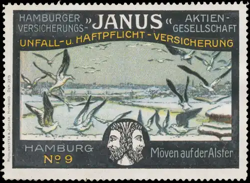 Möven auf der Alster