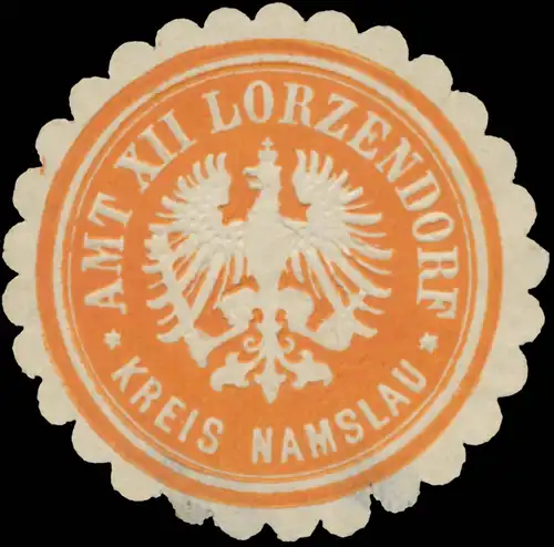 Amt XII. Lorenzdorf Kreis Namslau (Schlesien)