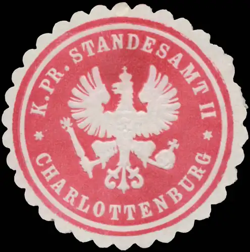 K.Pr. Standesamt II Charlottenburg