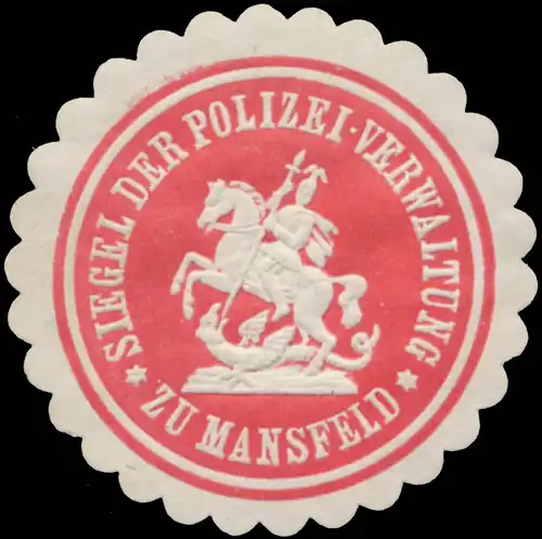 Siegel der Polizei-Verwaltung zu Mansfeld