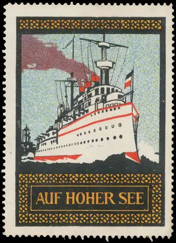 Kriegsschiff auf hoher See