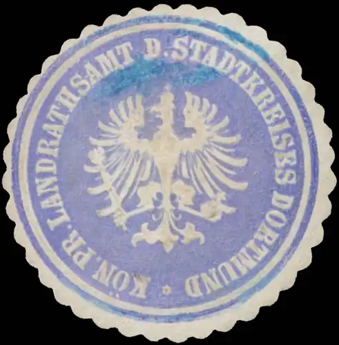K.Pr. Landrathsamt des Stadtkreises Dortmund