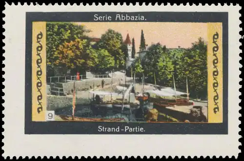 Strand-Partie von Abbazia