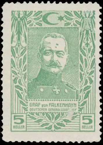 Deutscher Generalstabschef Graf von Falkenhayn