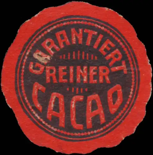 Garantiert reiner Cacao