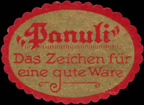 Panuli das Zeichen fÃ¼r eine gute Ware