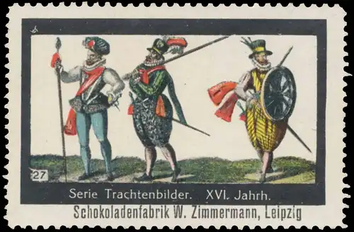 Trachtenbilder XVI. Jahrhundert
