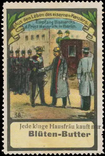 Empfang Bismarcks durch Prinz Heinrich in Berlin