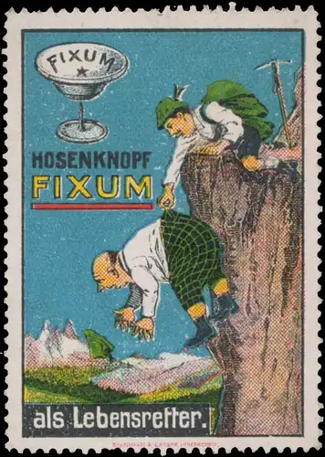 Hosenknopf Fixum als Lebensretter