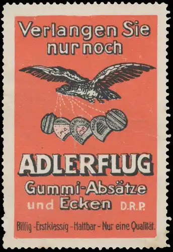 Verlangen Sie nur noch Adlerflug Gummi-AbsÃ¤tze und Ecken