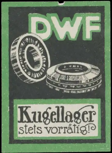 DWF Kugellager stets vorrÃ¤tig