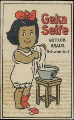 Kind mit Geka Seife
