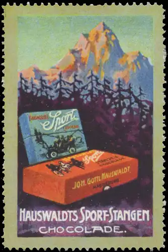 Hauswaldts Sport-Stangen Schokolade