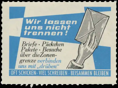 Wir lassen uns nicht trennen!