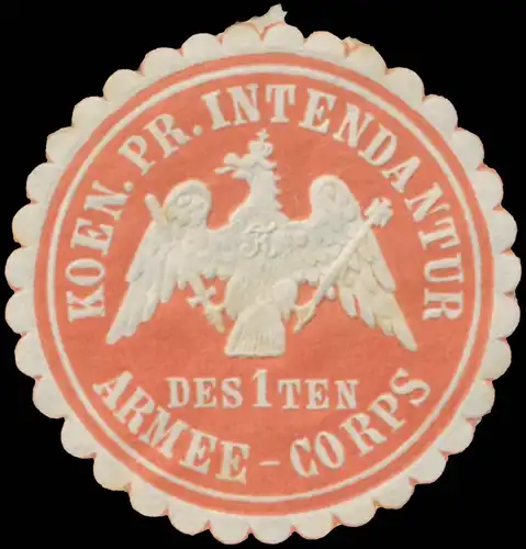 K.Pr. Intendantur des Iten Armee-Corps