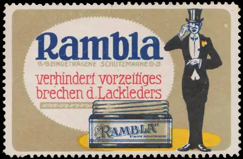 Rambla verhindert vorzeitiges brechen des Lackleders