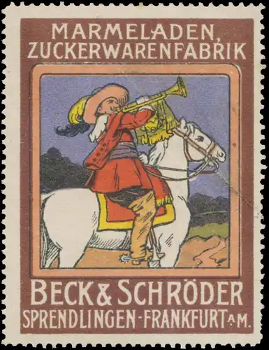 Trompeter auf Pferd