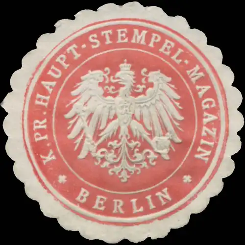 K.Pr. Haupt-Stempel-Magazin Berlin