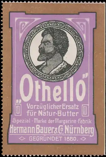 Othello vorzüglicher Ersatz für Natur-Butter