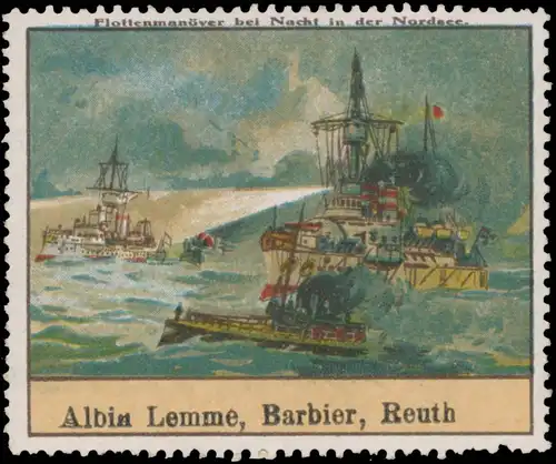 Flottenmanöver bei Nacht in der Nordsee