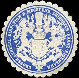 Grossherzogliche Central - Direction der Mecklenburgischen Friedrich - Franz - Eisenbahn