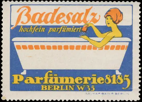Badesalz hochfein parfÃ¼miert