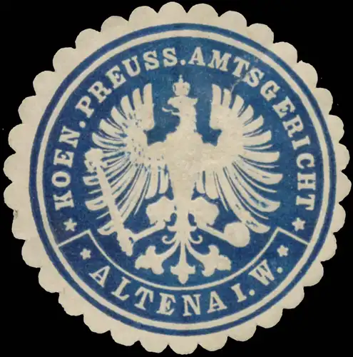 K.Pr. Amtsgericht Altena i.W