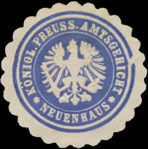K.Pr. Amtsgericht Neuenhaus