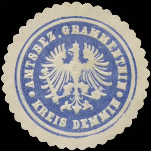 Amtsbezirk Grammenthin Kreis Demmin