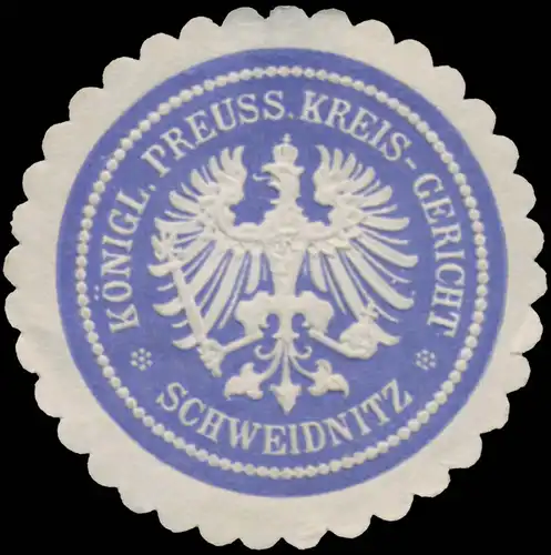 K.Pr. Kreisgericht Schweidnitz