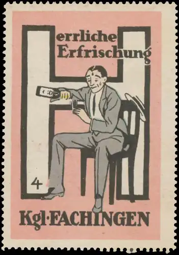 Herrliche Erfrischung Kgl. Fachingen Mineralwasser