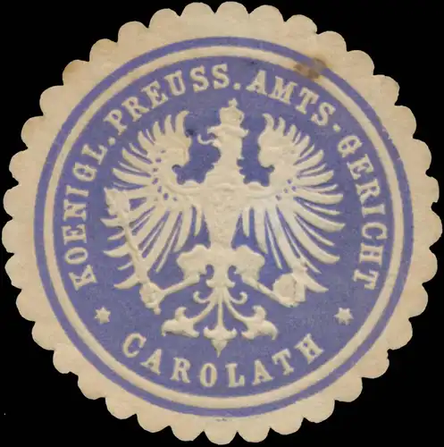 K.Pr. Amtsgericht Carolath