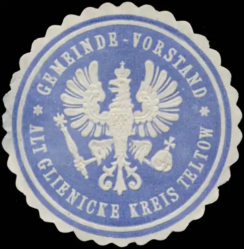 Gemeinde-Vorstand Altglienicke Kreis Teltow