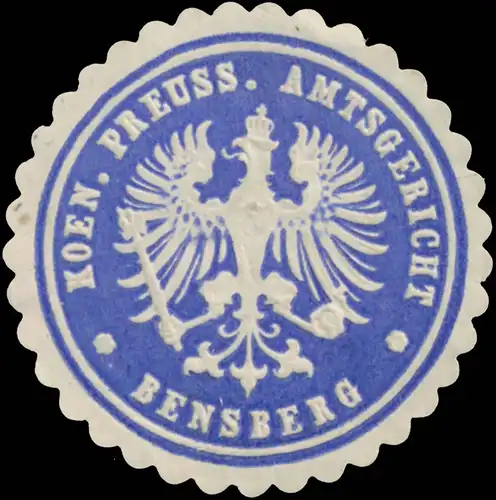 K.Pr. Amtsgericht Bensberg