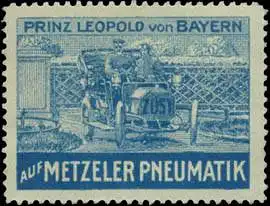 Prinz Leopold von Bayern auf Metzeler Pneumatik Reifen
